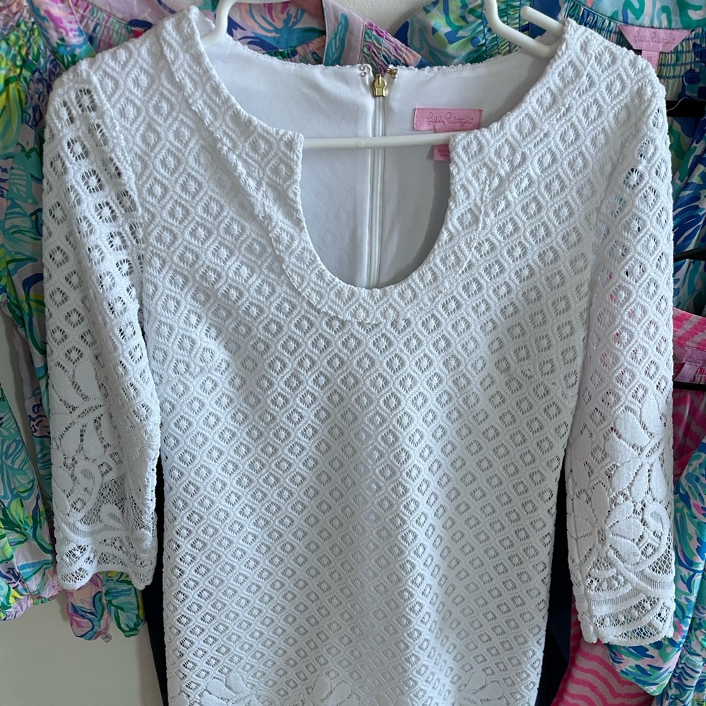 Lilly white eyelet dress